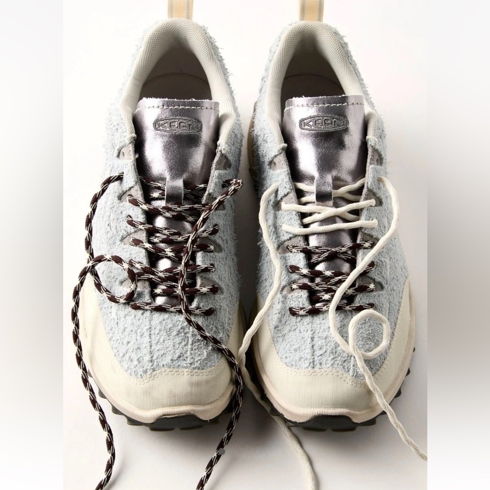 Free People Keen Jasper Zionic Sneaker Suede Hiking Ballad Blue / Silver